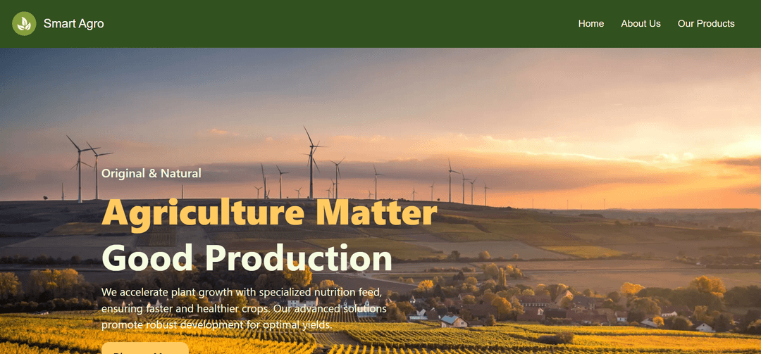 Smart Agro Farm Website